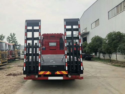 湖北恒龙专用汽车 江淮平板挖机运输车350挖掘机拖车多功能